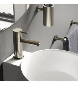 Hotbath Cobber Bateria umywalkowa jednouchwytowa Brushed nickel CB003S.GN