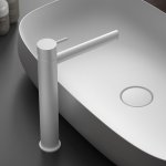 Hotbath Cobber Bateria umywalkowa jednouchwytowa wysoka Matt white CB003HS.WH