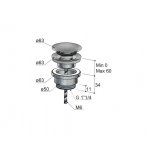 Hotbath Cobber Korek umywalkowy typu klik klak Chrome P710.CR