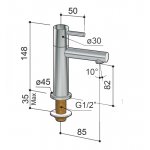 Hotbath Cobber Kran do zimnej wody Brushed nickel E001.GN