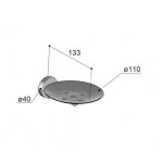 Hotbath Cobber Mydelniczka ścienna Brushed nickel CBA02.GN