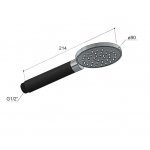 Hotbath Cobber Słuchawka prysznicowa Ø 9 cm Brushed nickel M353.GN