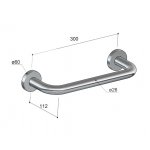 Hotbath Cobber Uchwyt bezpieczeństwa Chrom CBA16.CR