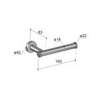 Hotbath Cobber Uchwyt ścienny na papier Brushed nickel CBA04.GN