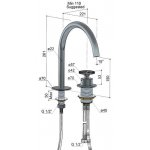 Hotbath Cobber@work Bateria umywalkowa 2-otworowa Chrome CW023.CR