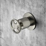 Hotbath Cobber@work Rozdzielacz podtynkowy 2-drożny element zewnętrzny Brushed nickel CW7080.GN