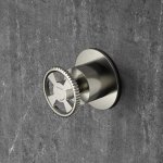 Hotbath Cobber@work Zawór podtynkowy element zewnętrzny Brushed nickel CW010H.GN