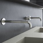 Hotbath Cobber Wylewka ścienna 22 cm Brushed nickel CB095-22.GN