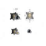 Hotbath Cobber X Zawór odcinający element zewnętrzny Chrome CX7068.CR