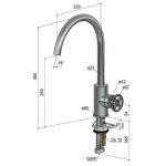 Hotbath Fellow Bateria zlewozmywakowa jednouchwytowa Brushed nicke CW040.GN