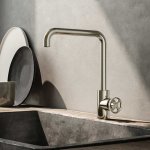 Hotbath Fellow Bateria zlewozmywakowa jednouchwytowa Brushed nickel CW041.GN