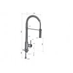 Hotbath Fellow Bateria zlewozmywakowa z podwójnym strumieniem Chrome FKM13.CR