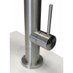 Hotbath Fellow Bateria zlewozmywakowa z opuszczoną wylewką z podwójnym strumieniem Brushed steel FKM11.IX