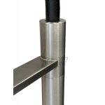 Hotbath Fellow Bateria zlewozmywakowa z opuszczoną wylewką z podwójnym strumieniem Brushed steel FKM11.IX