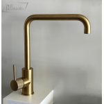 Hotbath Fellow Bateria zlewozmywakowa jednouchwytowa Brushed brass PVD CX041.BBP WIETRZENIE MAGAZYNÓW!!