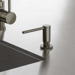 Hotbath Fellow Dozownik mydła w płynie podblatowy Brushed nickel CBA21.GN