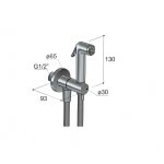 Hotbath Mate Bidetka z uchwytem ściennym i zaworem Chrome KHDS.CR