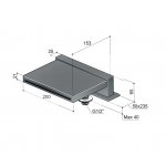 Hotbath Mate Wylewka wodospadu montowana na brzegu wanny Chrome M150.CR