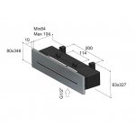 Hotbath Mate Wylewka wodospadu ścienna do prysznica Chrome M162.CR