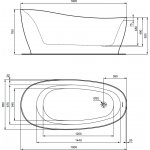 Ideal Standard Around Wanna wolnostojąca 1800x850 mm Biały mat K8715V1
