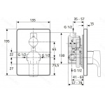      Ideal Standard Attitude Bateria natryskowa podtynkowa chrom A4606AA WYPRZEDAŻ MAGAZYNOWA!!