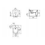 Ideal Standard Blend Cube Bidet stojący Biały T368901