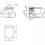 Ideal Standard Blend Cube Miska WC wisząca Biały T368601