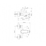 Ideal Standard Ceraflex Bateria wannowo-natryskowa ścienna B1721AA