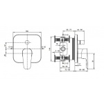 Ideal Standard Ceraplan III Bateria wannowa podtynkowa chrom A6115AA