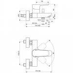 Ideal Standard Ceraplan III Bateria wannowa ścienna z akcesoriami B0719AA