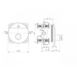 Ideal Standard Ceraplus Elektroniczna bateria natryskowa ścienna, bez uchwytu temperatury/zasilanie sieć A6158AA