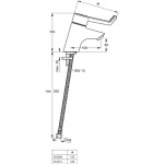 Ideal Standard Ceraplus Bateria umywalkowa stojąca bez korka automatycznego uchwyt 18 cm chrom B8221AA