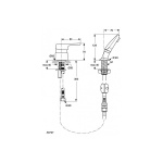Ideal Standard Cerasprint Bateria do salonu fryzjerskiego chrom A5727AA