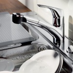 Ideal Standard Cerasprint New Bateria kuchenna stojąca z wyciaganą wylewką chrom B5347AA