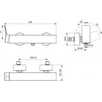 Ideal Standard Conca Bateria natryskowa ścienna Nikiel BC761GN