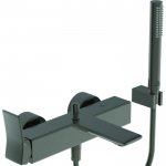 Ideal Standard Conca Bateria wannowo-natryskowa ścienna z zestawem prysznicowym Czarny mat BC763A5