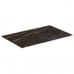 Ideal Standard Conca Blat ceramiczny do szafki podumywalkowej 80x50,5 cm Marmur Black Desire T3970DG