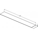 Ideal Standard Conca Blat ceramiczny pod umywalkę 2400x373 mm Marmur Black Desire T4350DG