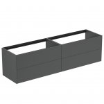 Ideal Standard Conca Szafka podwójna pod umywalkę bez blatu 2000x505 mm Antracyt mat T3993Y2