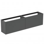 Ideal Standard Conca Szafka podwójna pod umywalkę bez blatu 2000x373 mm Antracyt mat T3999Y2