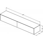 Ideal Standard Conca Szafka pod umywalkę 2400x505 mm Pomarańczowy mat T4335Y3