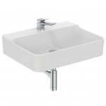 Ideal Standard Conca Umywalka ścienna 600x450 mm bez otworu przelewowego Biały T379001