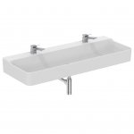 Ideal Standard Conca Umywalka ścienna 1200x450 mm z 2-otworami na baterię Biały T384401