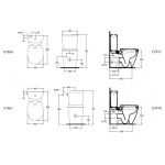 Ideal Standard Connect Arc Spłuczka do Kompaktu WC biała E786101