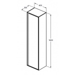 Ideal Standard Connect Air Szafka wisząca, odwracalna jasnobrązowe drewno E0832UK