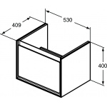 Ideal Standard Connect Air Szafka 53 cm pod umywalkę Cube, biały lakier E0846KN