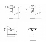 Ideal Standard Connect Air Umywalka Cube 50 cm E074601