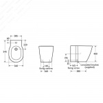 Ideal Standard Connect Bidet Stojący biały E799501