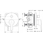 Ideal Standard Connect Blue Bateria wannowo-natryskowa podtynkowa chrom A5802AA