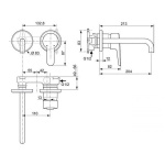 Ideal Standard Connect Blue Bateria umywalkowa ścienna podtynkowa A5933AA